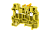 1703160004 Клемма с размыкателем с тестовым гнездом желтая DUTKD4TS-YELLOW