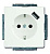 Розетка Schuko Future 16А 700мА с заряд. устройством USB 20 EUCBUSB-884-500 защ. шторки бел. бархат ABB 2CKA002011A6182