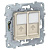 Механизм розетки компьютерная UNICA NEW RJ45 двойная кат.5е UTP беж. SchE NU542044
