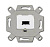 Механизм USB-розетки/разъема USB-type A USB2.0 5 полюсов альп. бел. ABB 2CKA000230A0419