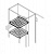 Перегородка горизонт. W=300мм D=700мм ABB 1STQ008556A0000