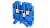 1103050001 Клемма проходная на 3 подключения синяя KUT4N-1х2-BLUE