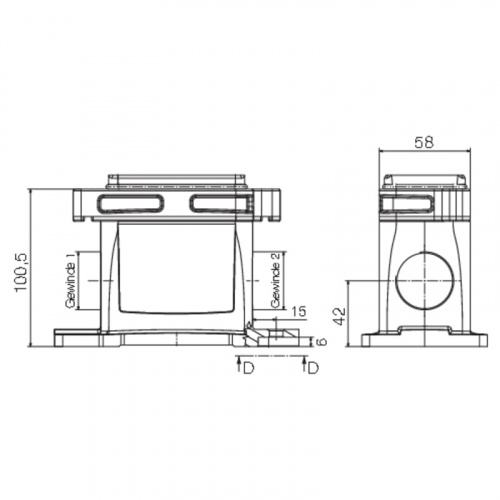 Профильное уплотнение HDC IP68 06B SS 2M25 1081240000