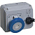 Розетка 63А 3P+N+E с выкл. и мех. блокировкой IP67 ABB 2CMA167905R1000