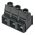 Клемма печатной платы LUP 12.70/04/90 3.2SN BK BX 1226390000