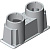 Фланец OEZXC12L нижний II/C для руб. в пласт. боксе 2xd20.5 + 2xd10 ABB 1SCA022560R5730