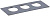 Рамка приборная ONFLOOR 80/3 ИЭК KNR-80-03-7012