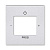 Накладка Levit для механизмов FM радио/Busch-iNet радио/Bluetooth радио серебр. ABB 2CHH704020A4070