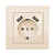 Розетка 1-м СП Минск 16А защ. шторки с заземл. с 2 USB 2.1А беж. EKF ERR16-028-200-2USB