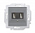 Устройство зарядное USB двойн. Levit сталь ABB 2CHH290040A6069