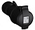Розетка кабельная 316EC6B Easy&Safe 316EC6B 16А 3P+E IP44 6ч черн. ABB 2CMA103582R1000